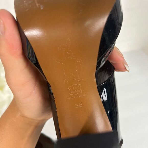 Marni Platform Heels Womens Size EU 36 US 5.5 Black Patent Leather - Picture 9 of 14